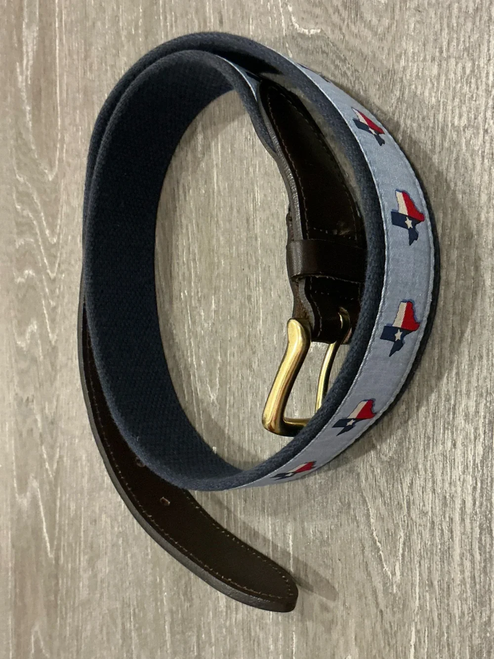 ♥️⚪️🔵TEXAS TX Vineyard Vines Belt Size 34 ♥️⚪️🔵